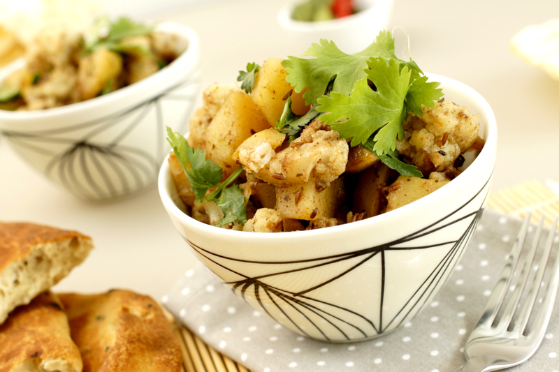 Aloo Gobi mit Koriander