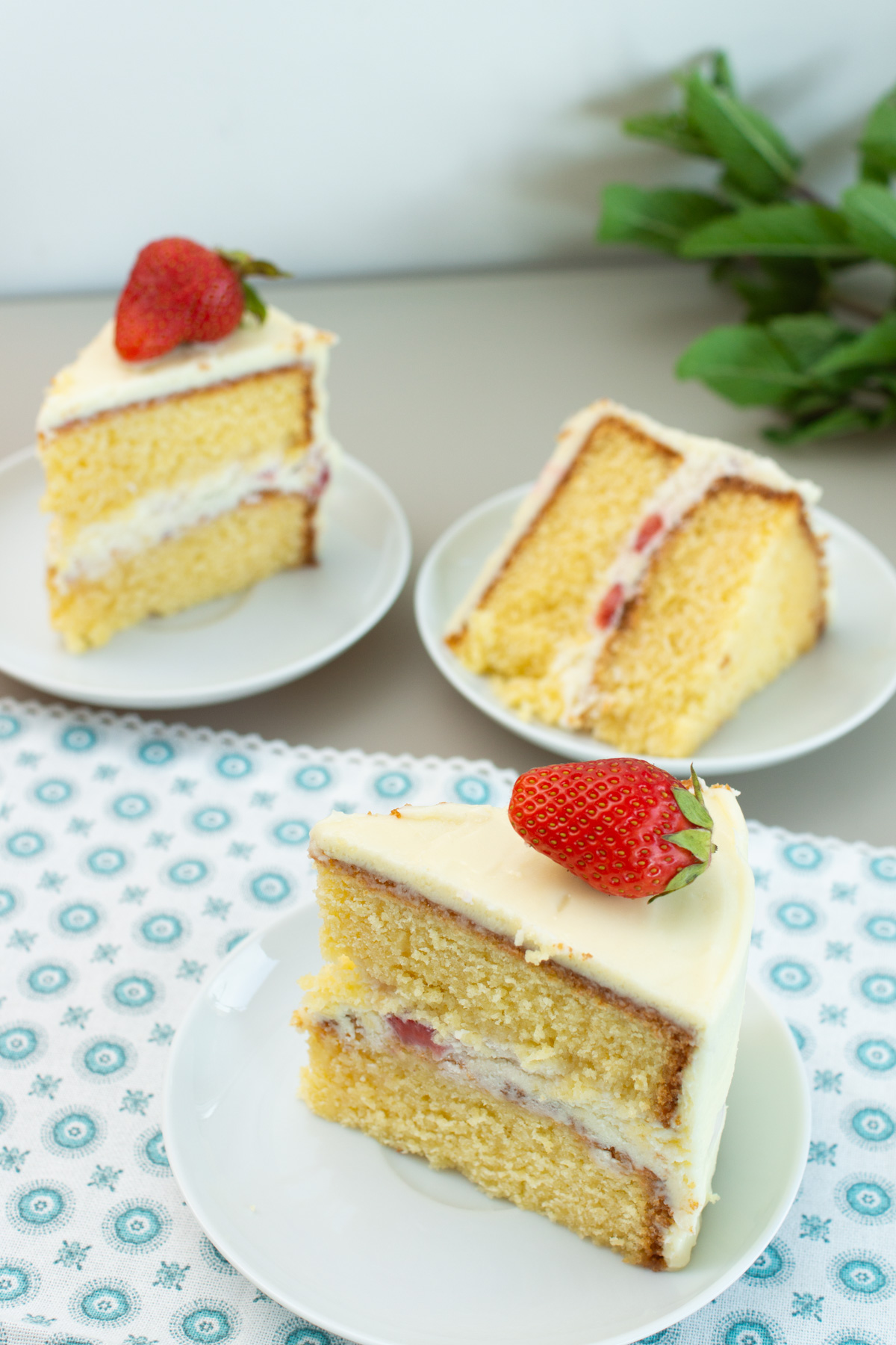 Mascarponetorte mit Erdbeeren