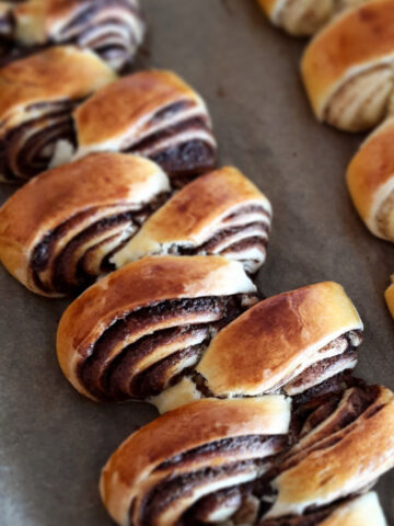 Zupfschnecken mit Haselnusscreme - Rezept und Anleitung: sehr einfach!