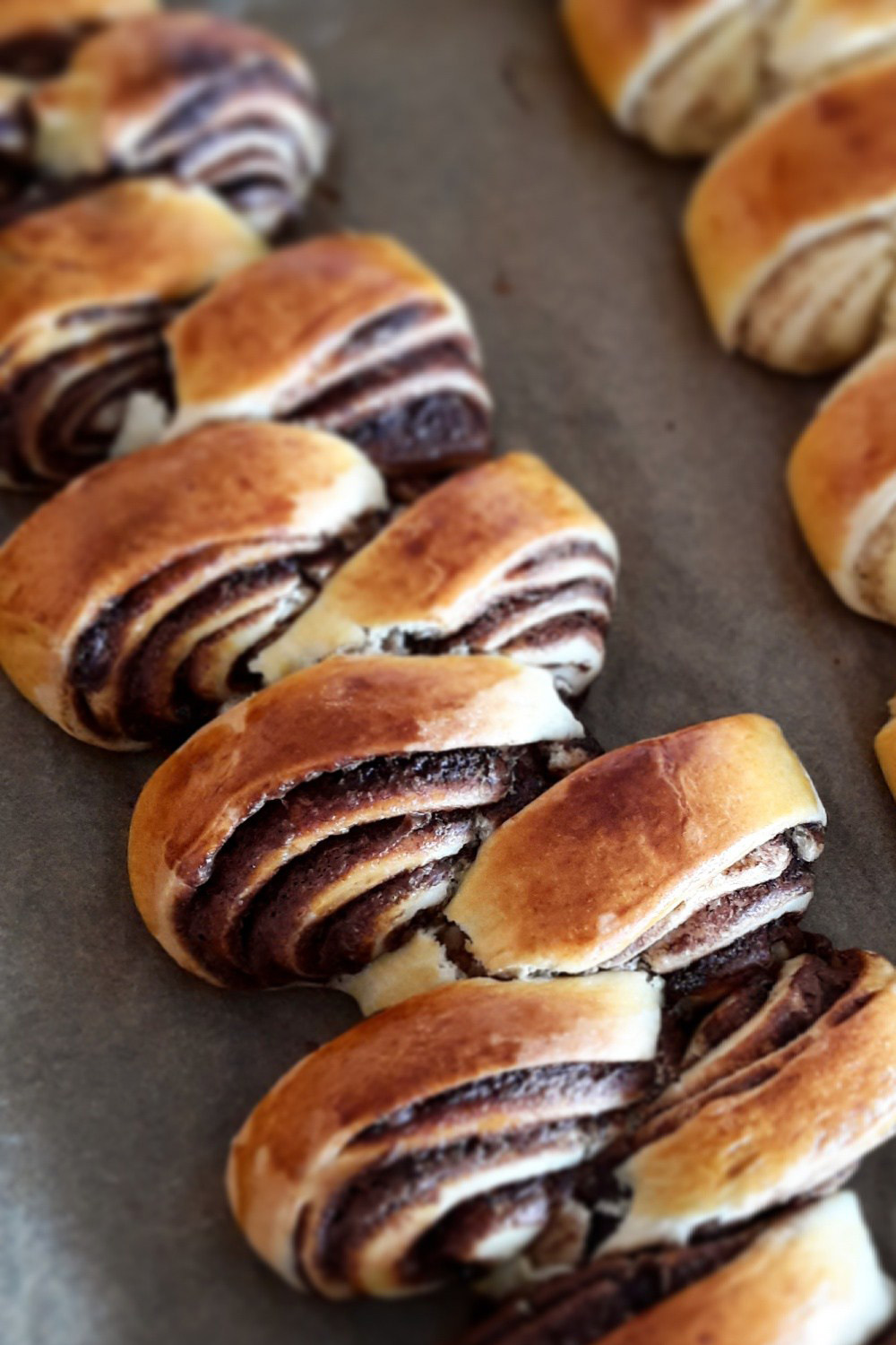 Zupfschnecken mit Haselnusscreme - Rezept und Anleitung: sehr einfach!