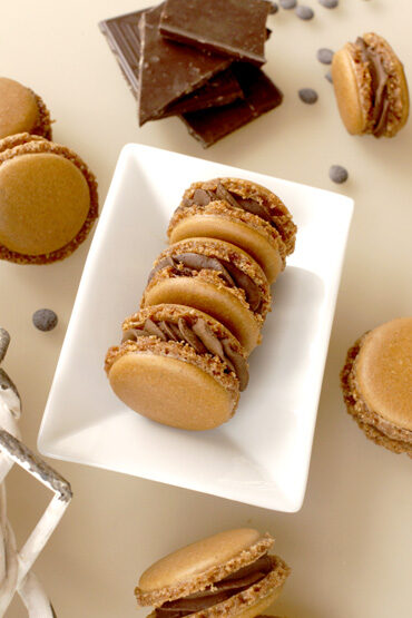 Macarons mit Schokolade