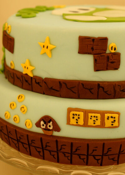 Super Mario Torte mit Fondant