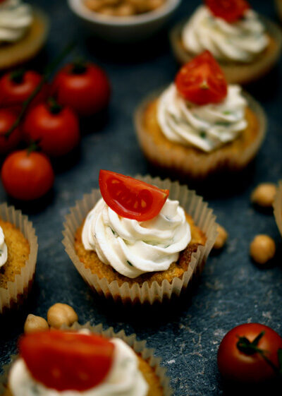 Frühstücksmuffins mit Frischkäse