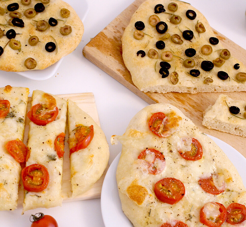 Focaccia als Grillbeilage