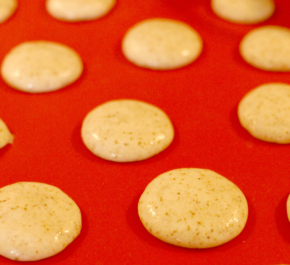 Macarons in the making