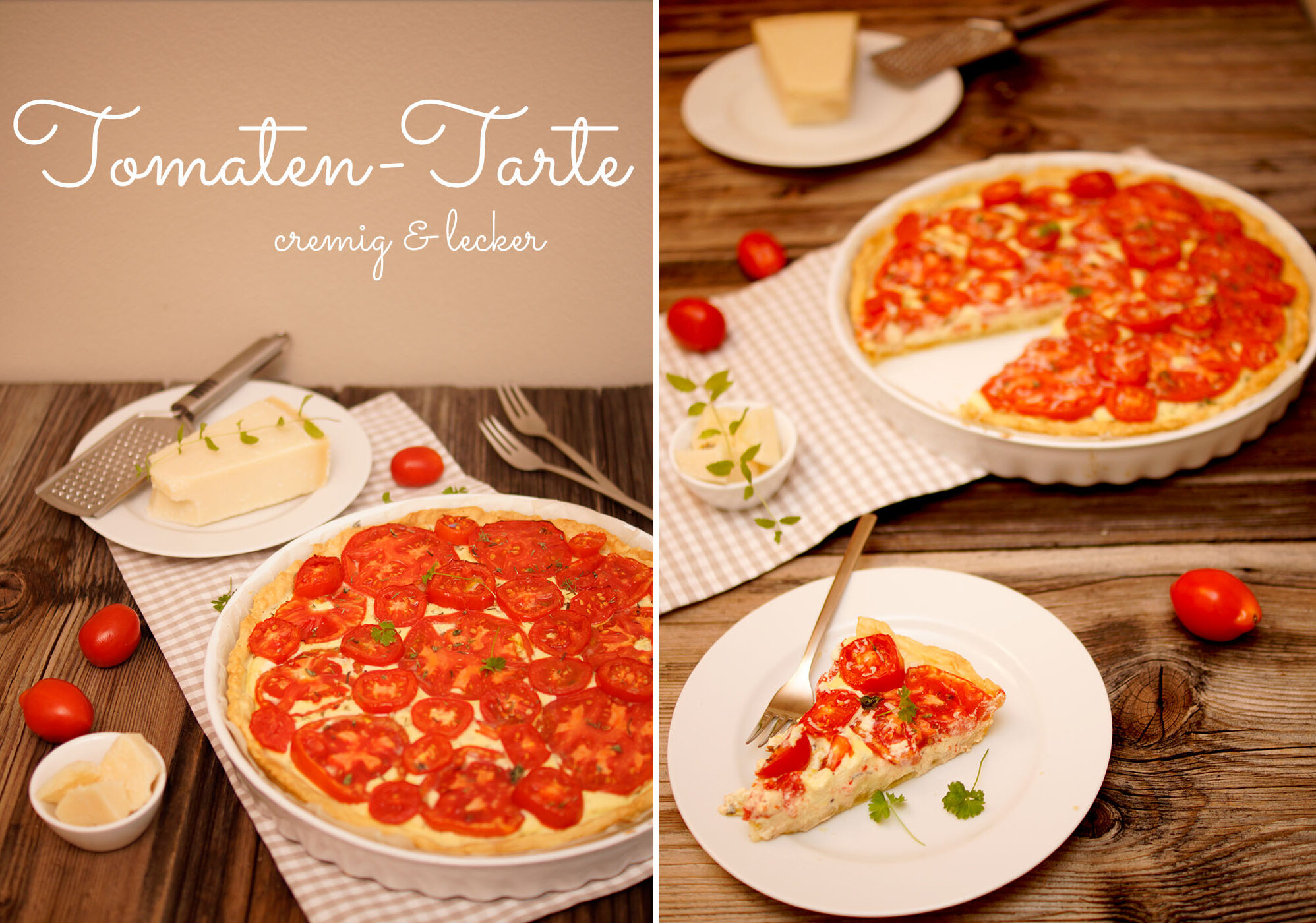 Tomaten-Tarte mit Frischkäse