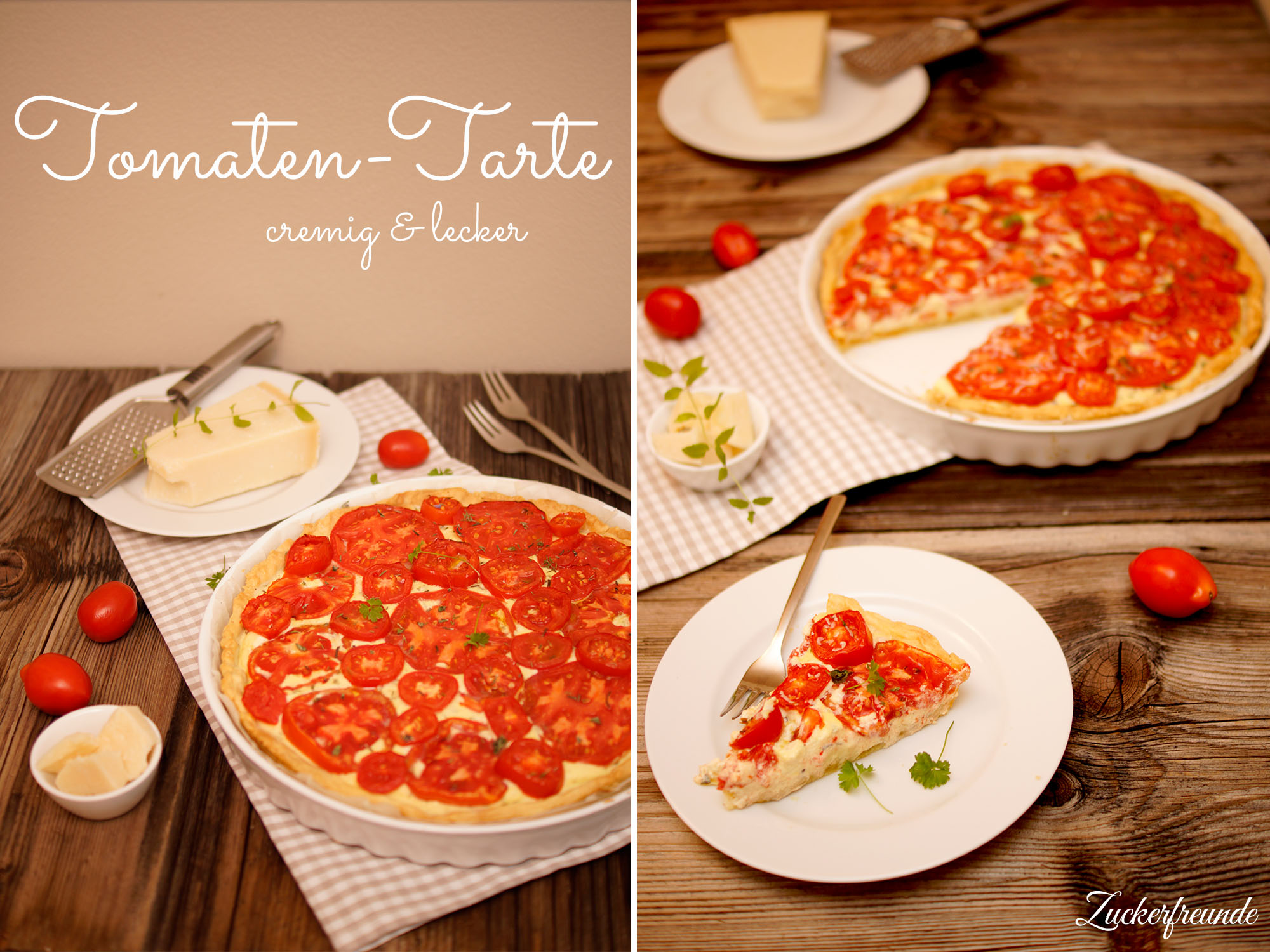 Tomaten-Tarte mit Frischkäse