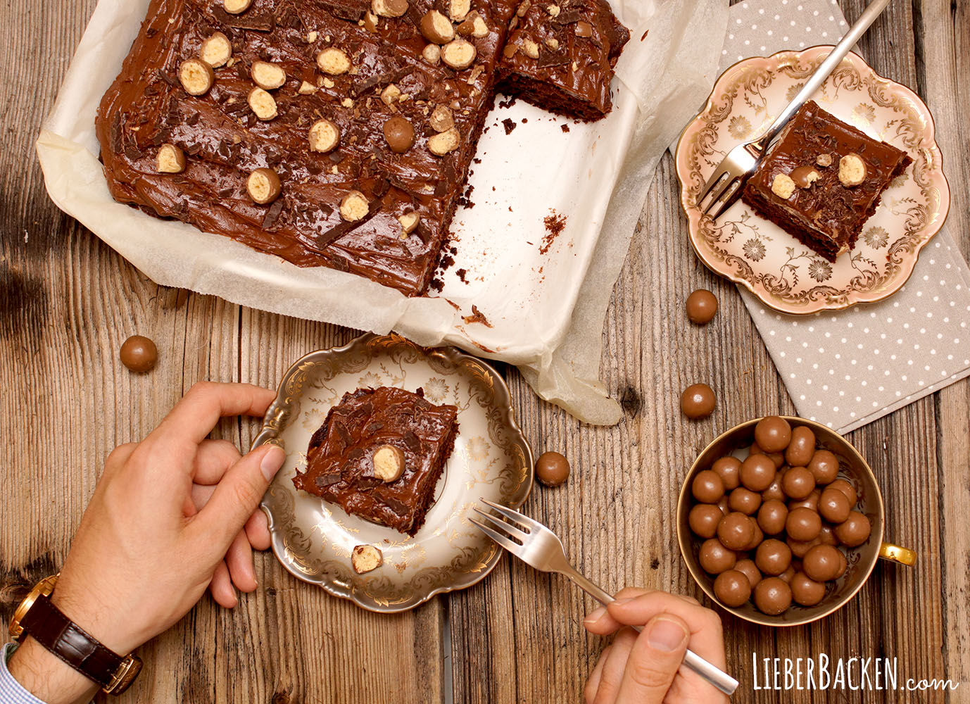 Maltesters Brownies nach Linda Lomelino