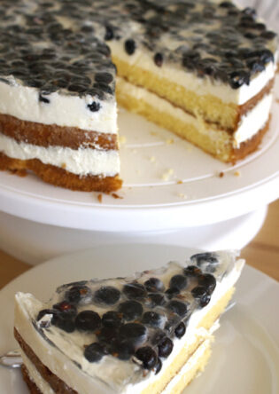 Johannisbeer Torte Anschnitt
