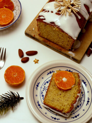 Mandarinen Grießkuchen mit Zuckerglasur