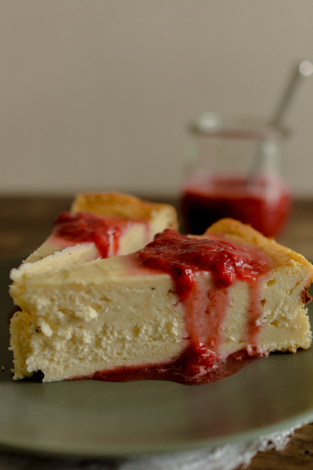 Käsekuchen ohne Boden