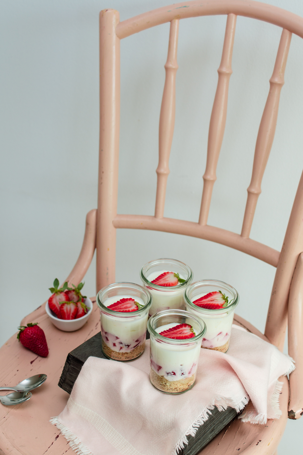 Erdbeer Zitronen Cheesecake Im Glas Lieberbacken