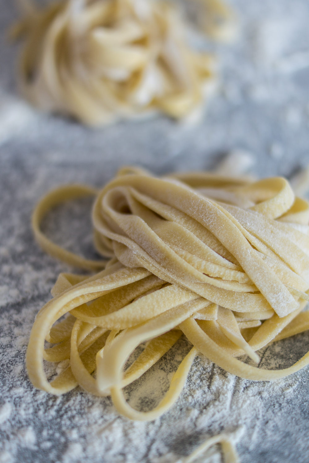 Selbstgemachte Fettuccine - einfaches Rezept