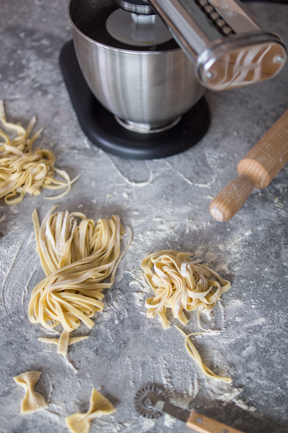 Fettuccine selber machen mit der KitchenAid