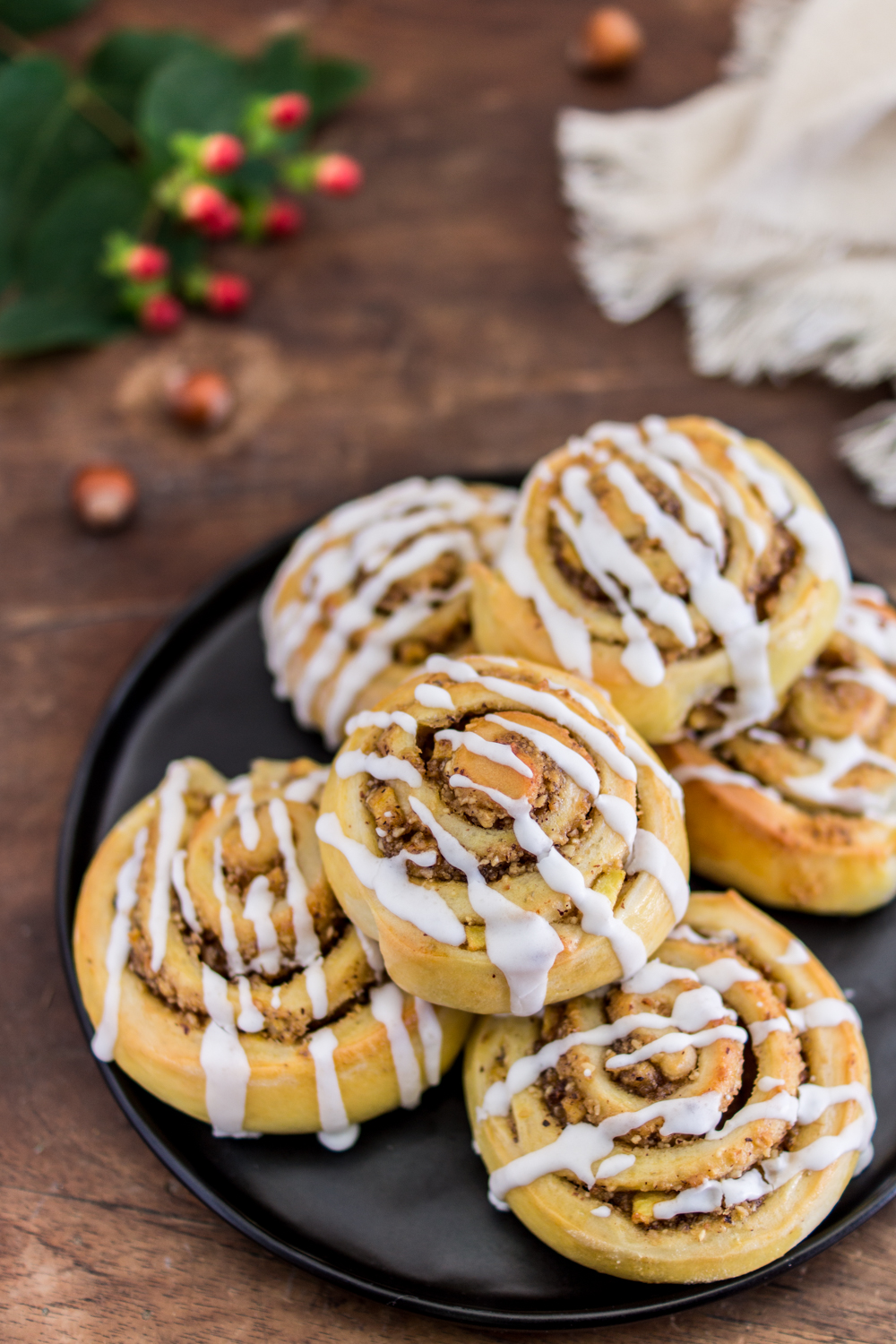 Apfel-Nussschnecken: leckeres Rezept