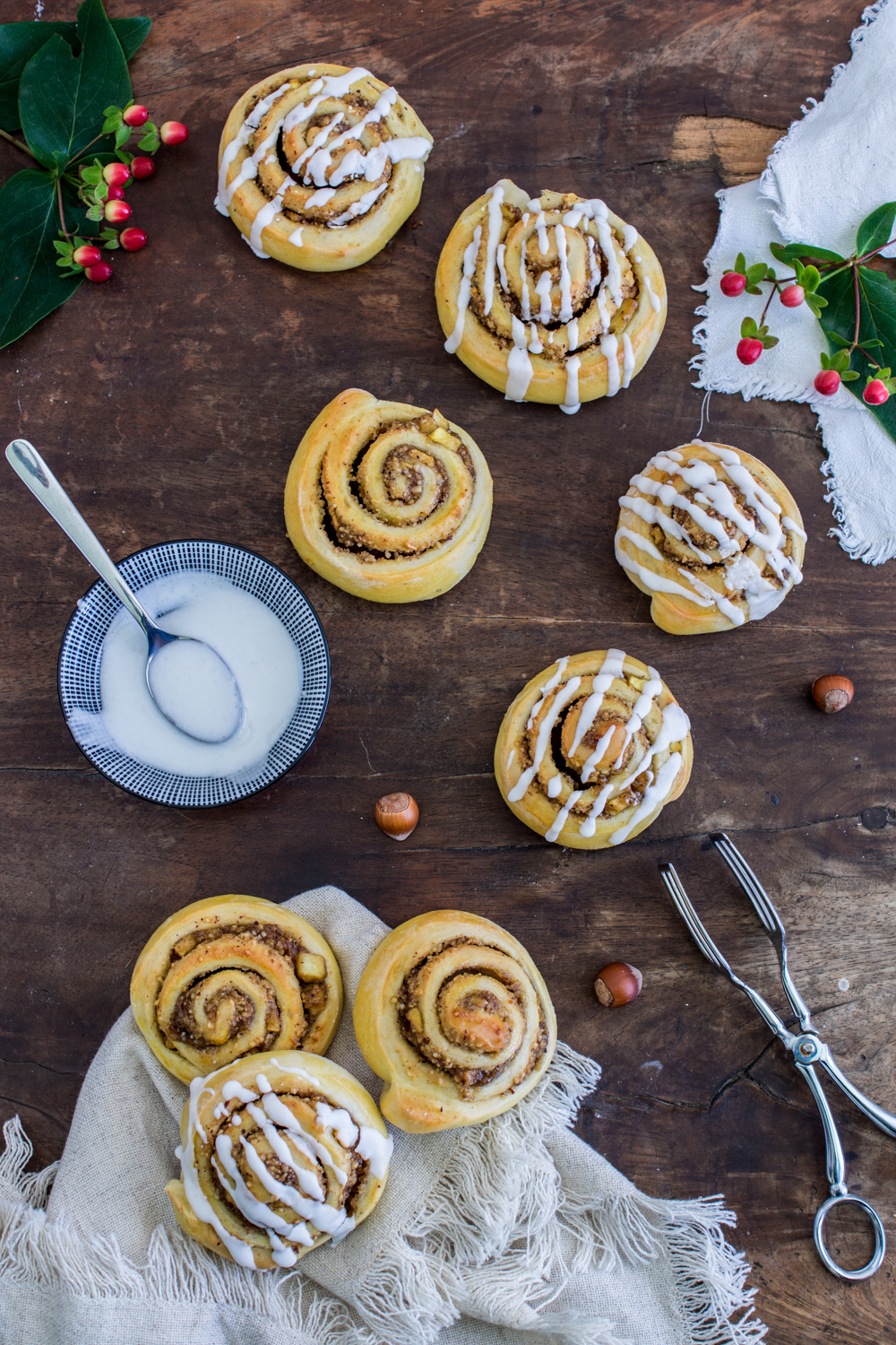 Tolles Rezept für Apfel-Nussschnecken