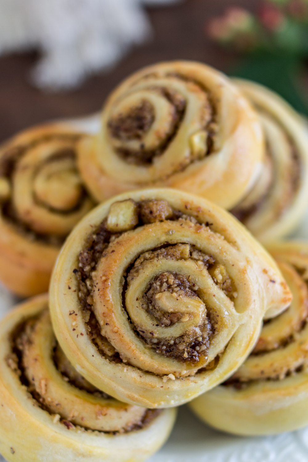 Rezept für Apfel - Nussschnecken