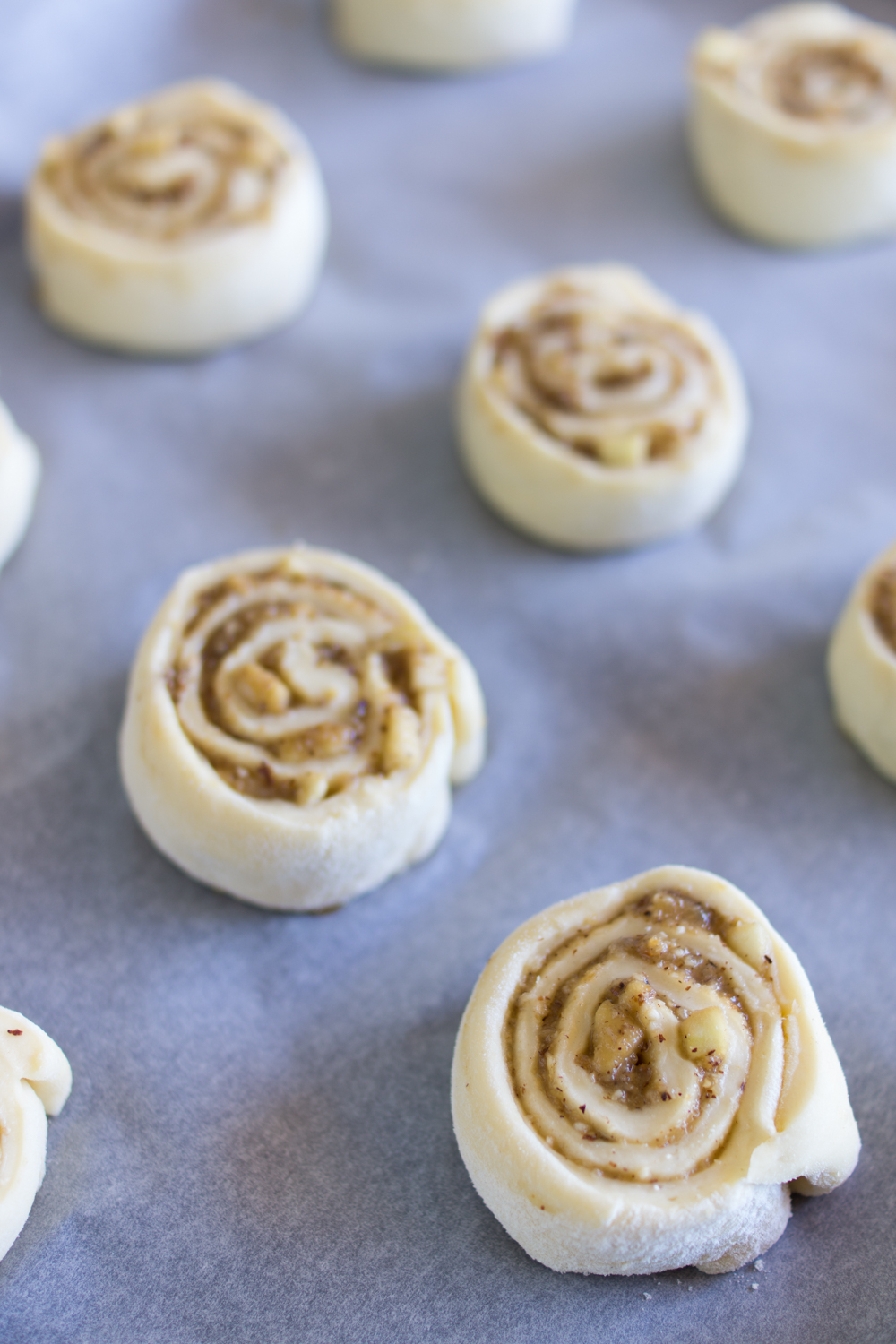 Herbstliche Nuss-Schnecken 