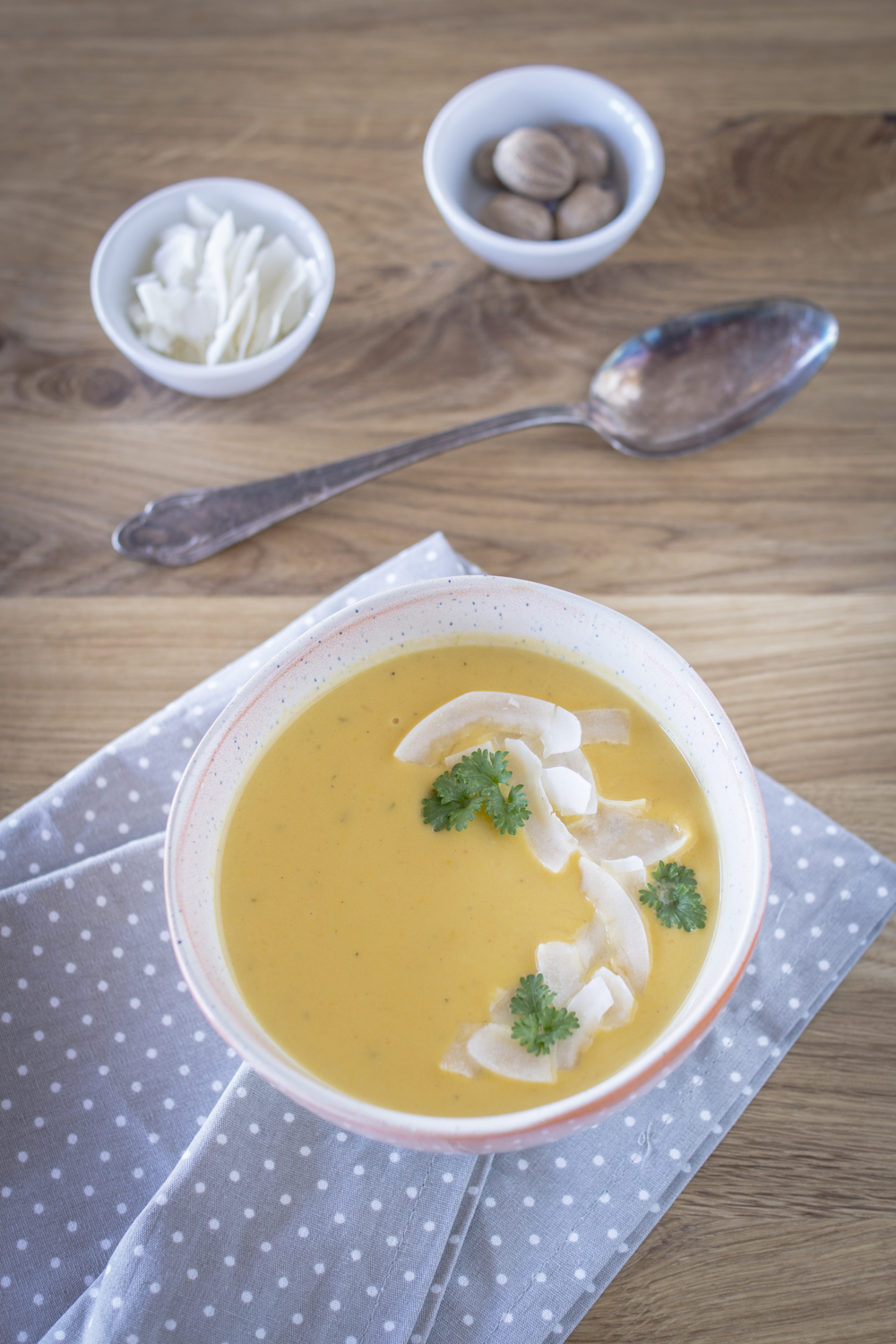 Einfaches Rezept: Süßkartoffel Kokos Suppe