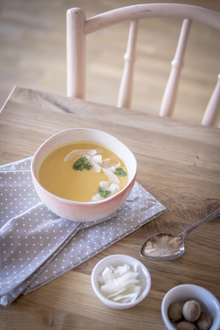 Süßkartoffel-Kokos Suppe - herrlich cremig und lecker