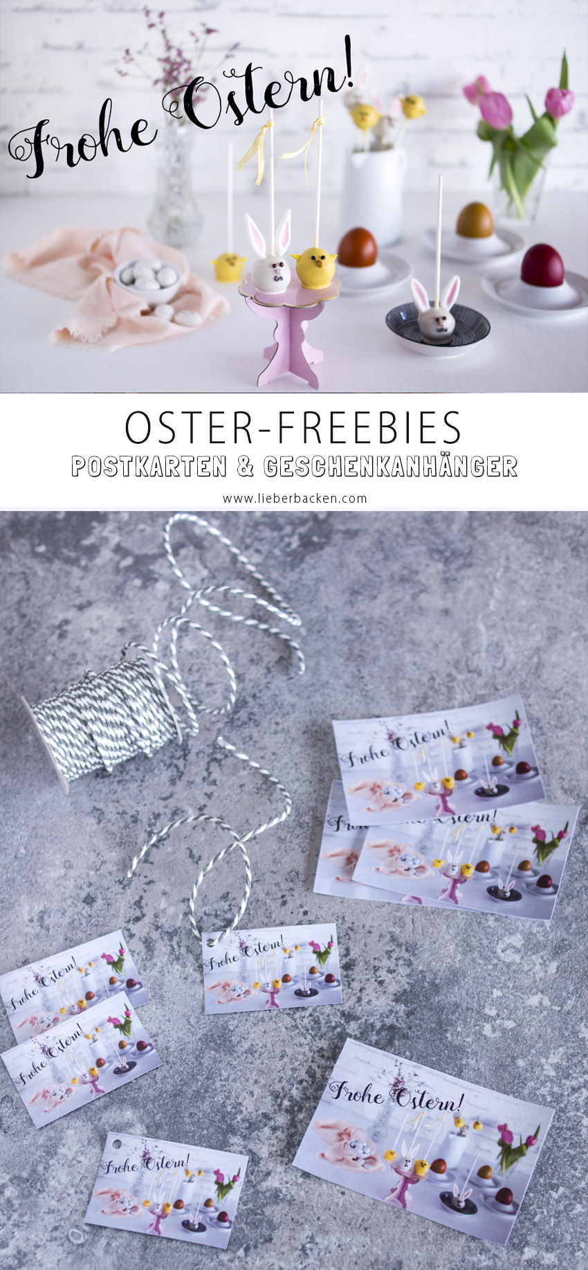 Oster Freebies: Postkarte und Geschenkanhänger - kostenloser Download