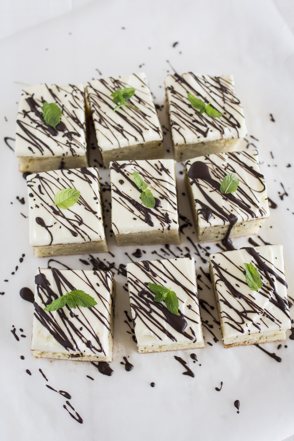 Bananen-Schnitten mit Frischkäse Frosting