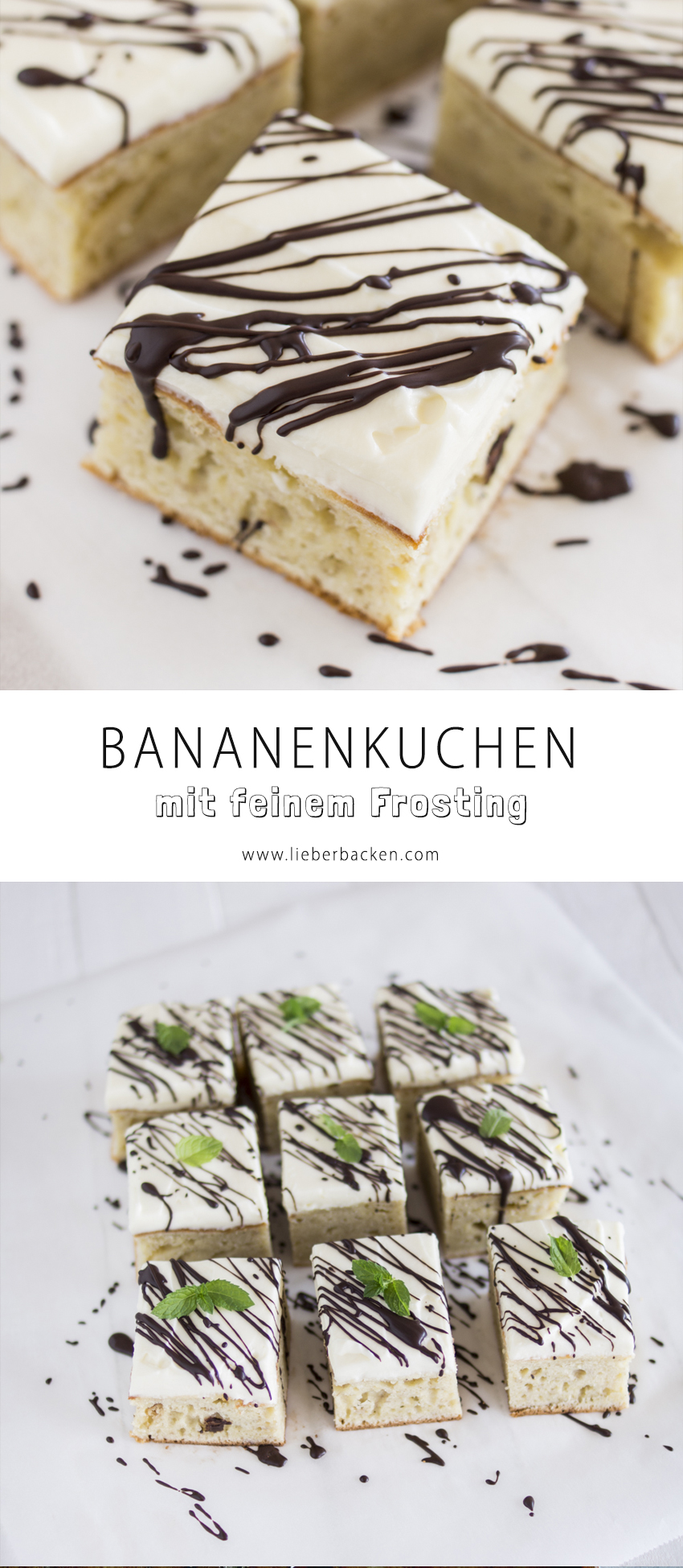 Bananenkuchen - schnelles Blechkuchenrezept