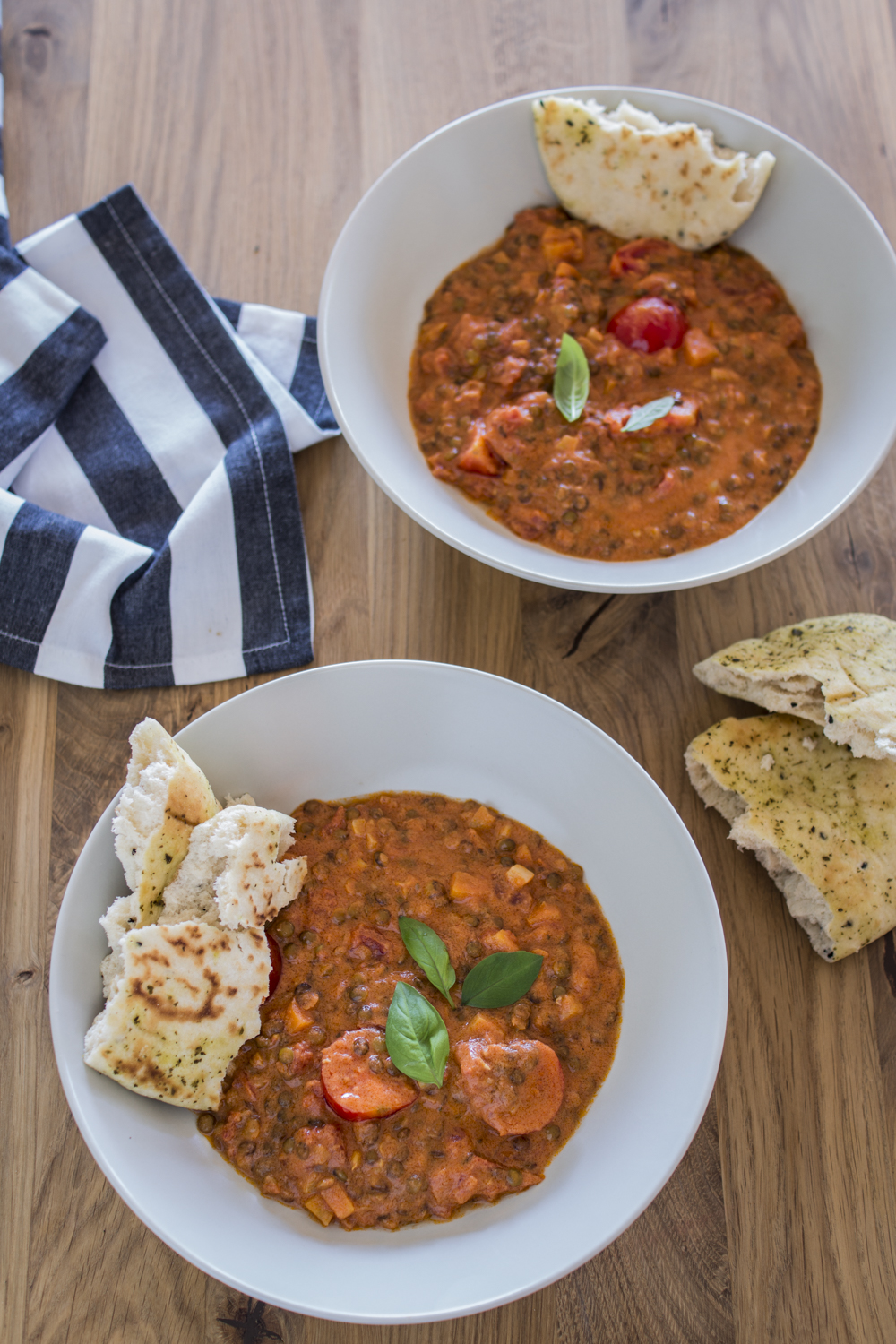 Einfaches Rezept mit Linsen: Mildes Kokos-Linsencurry