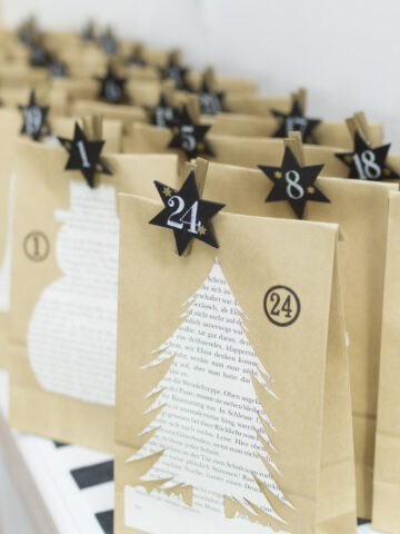 Einfacher Adventskalender - DIY - schnell und einfach - upcycling | LieberBacken