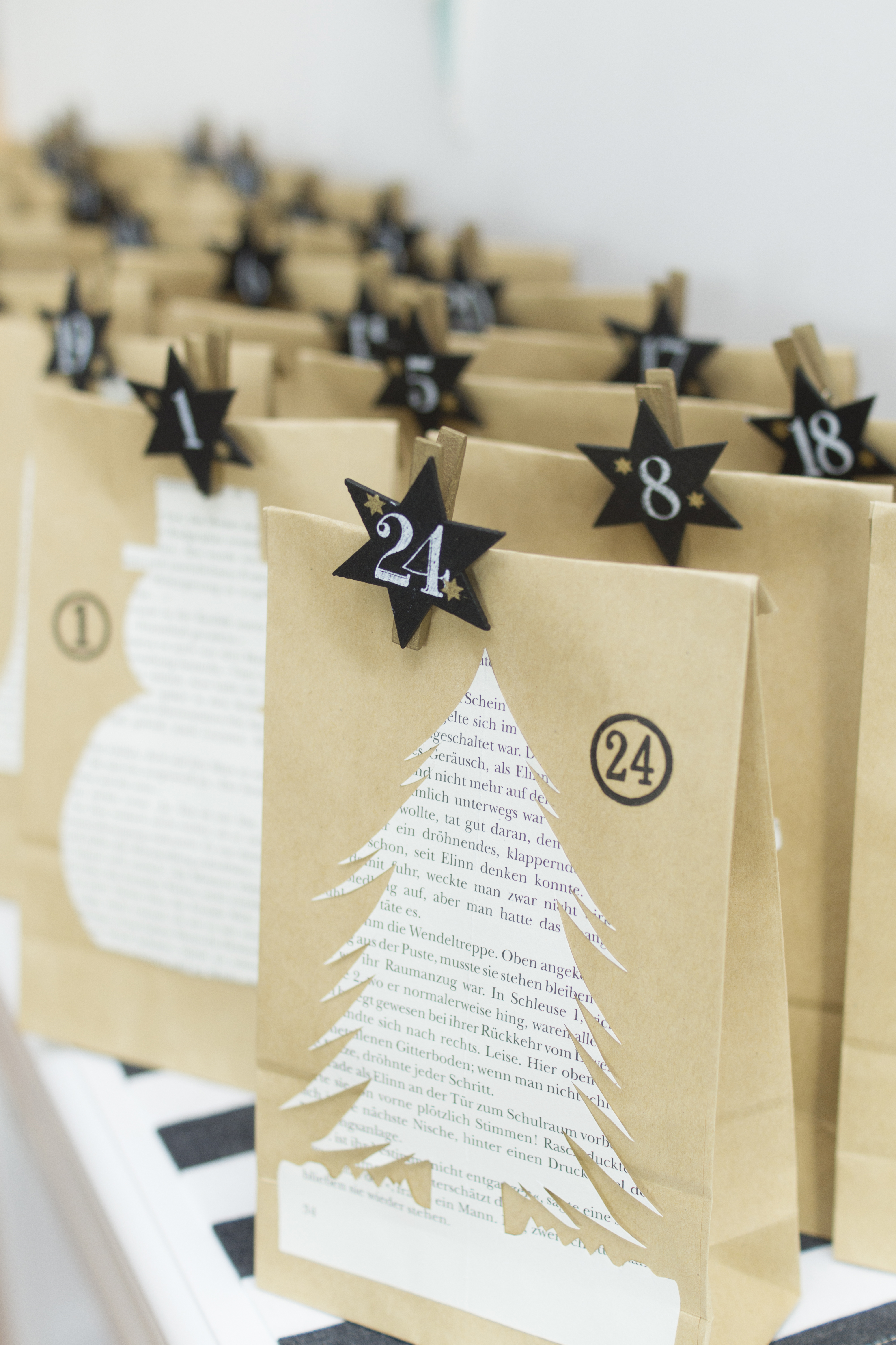 Einfacher Adventskalender - DIY - schnell und einfach - upcycling | LieberBacken