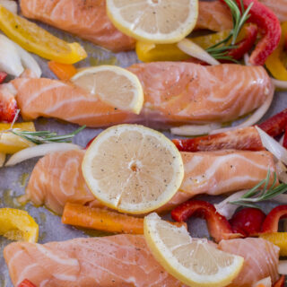 Zitronen-Lachs vom Blech - Ofengericht