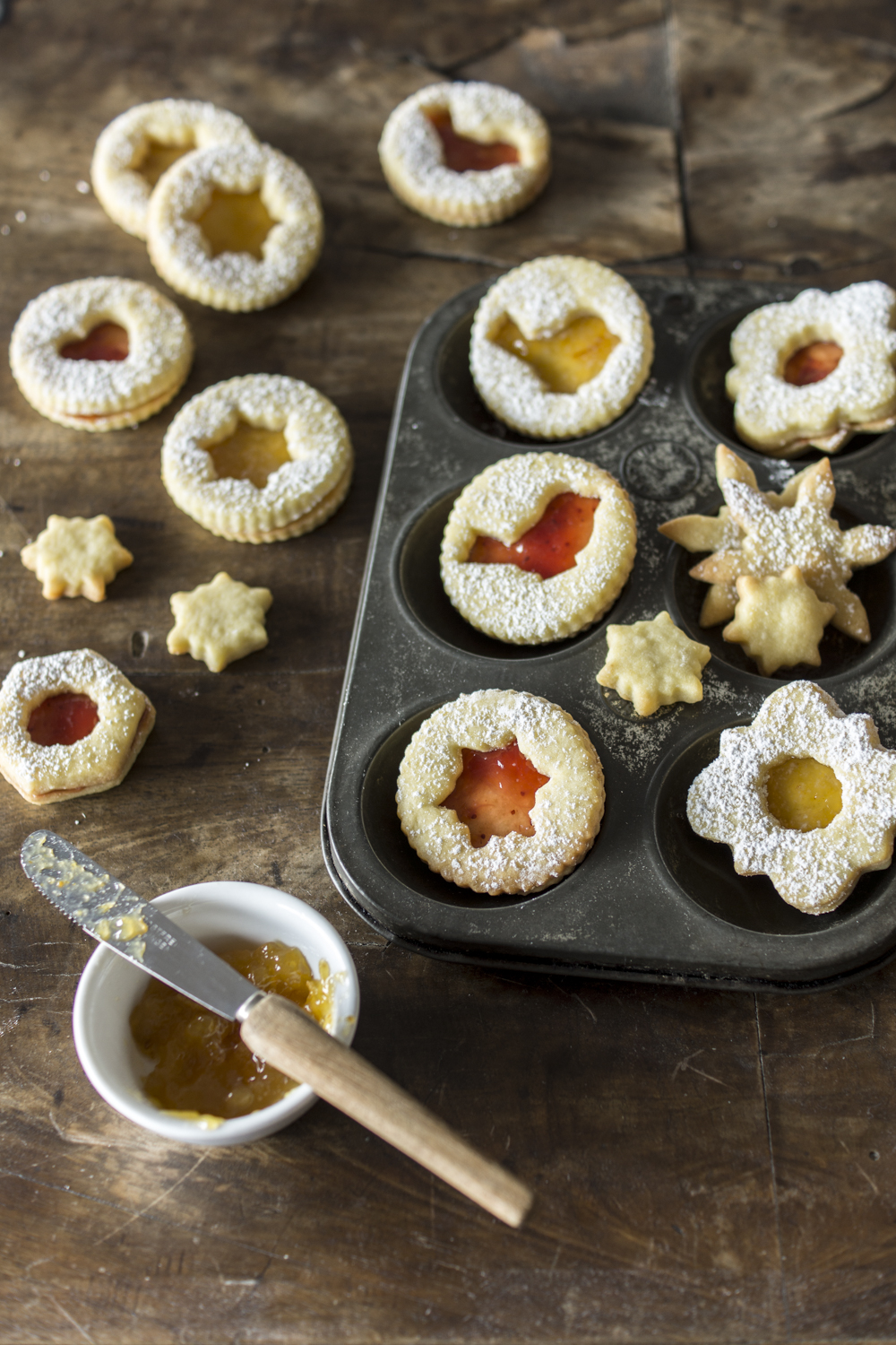 Linzer Kekse - Rezept mit Mürbteig