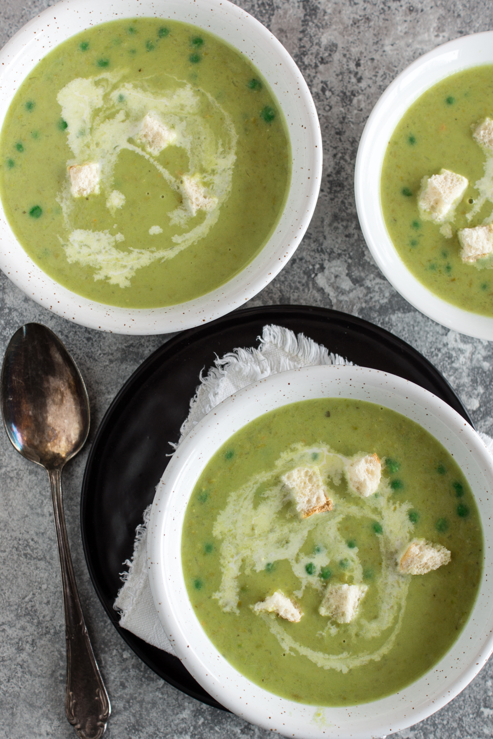 Schnelle Erbsensuppe - einfaches Rezept