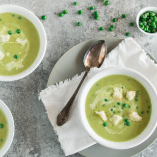 Erbsensuppe mit TK Erbsen - einfaches Rezept