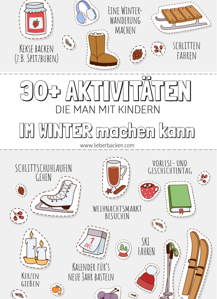 Winter Bucket List: 30+ Aktivitäten, die man mit Kindern im Winter machen kann