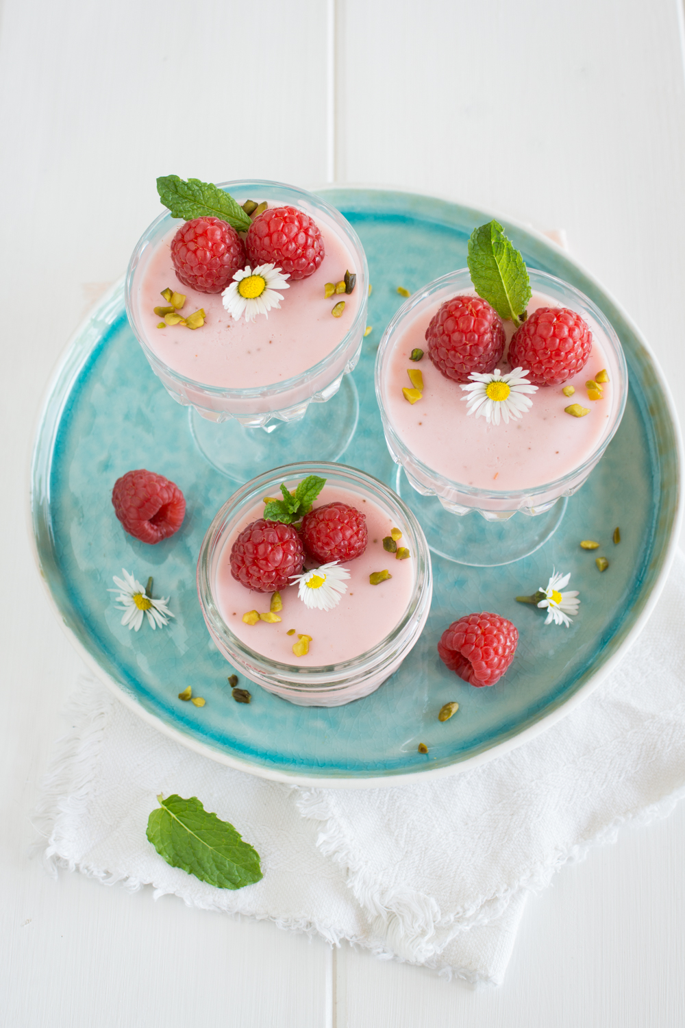 Sommerliches Dessert im Glas: Himbeercreme | Tolles Rezept