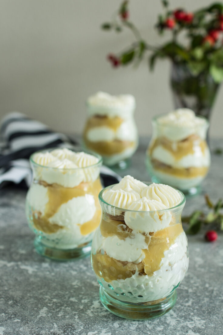 Herbstliches Apfel-Tiramisu | Einfaches Dessert im Glas - LieberBacken