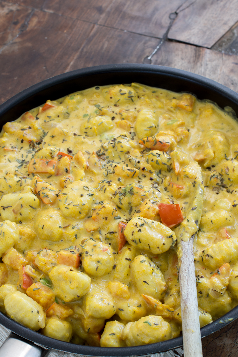 Gnocchi-Pfanne mit Kürbis