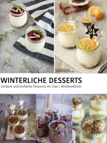 Winterliche Desserts im Glas | Weihnachtliche Desserts im Glas - einfache Rezepte