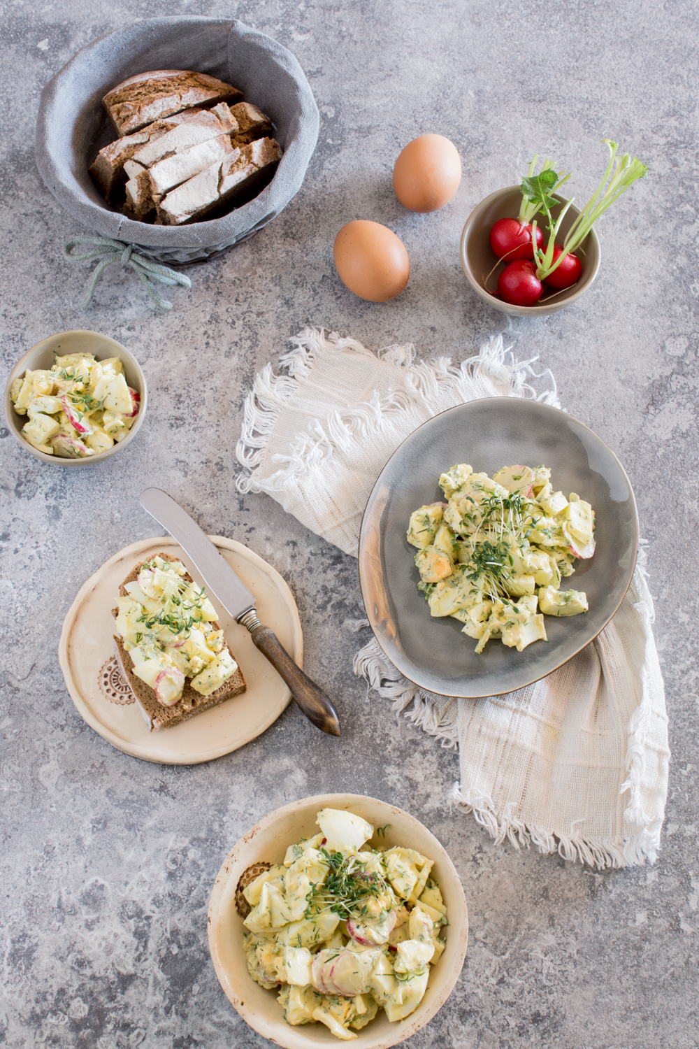 Eiersalat mit Radieschen | #eiersalat 