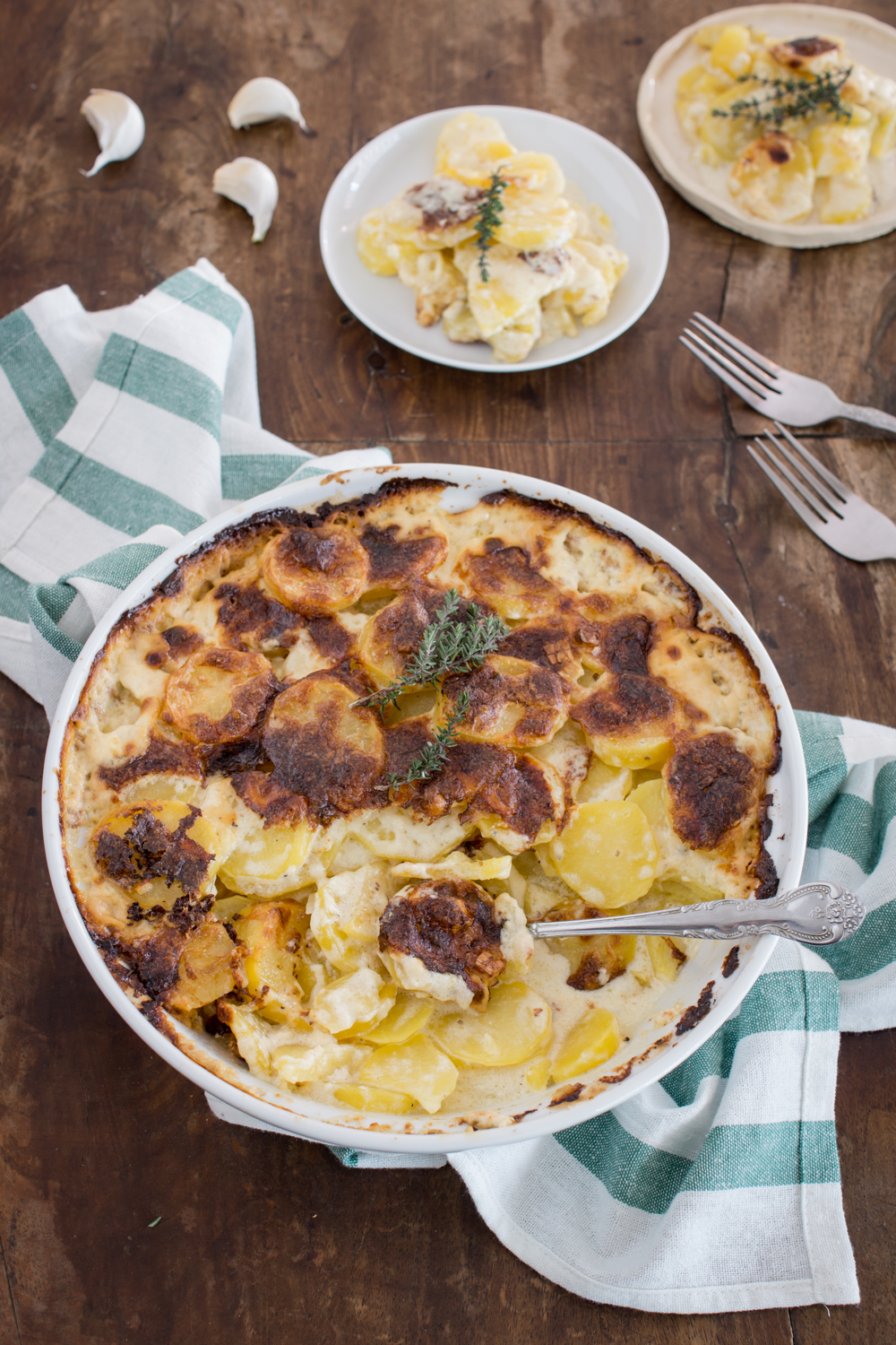 Kartoffelrezepte: Kartoffelgratin mit Käse (Gruyère) | Rezept zum Ausdrucken