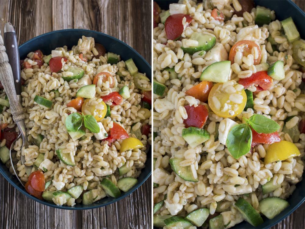 Griechischer Ebly-Salat | Sommerlicher Salat, auch perfekt als Meal Prep Rezept - in 20 Minuten fertig