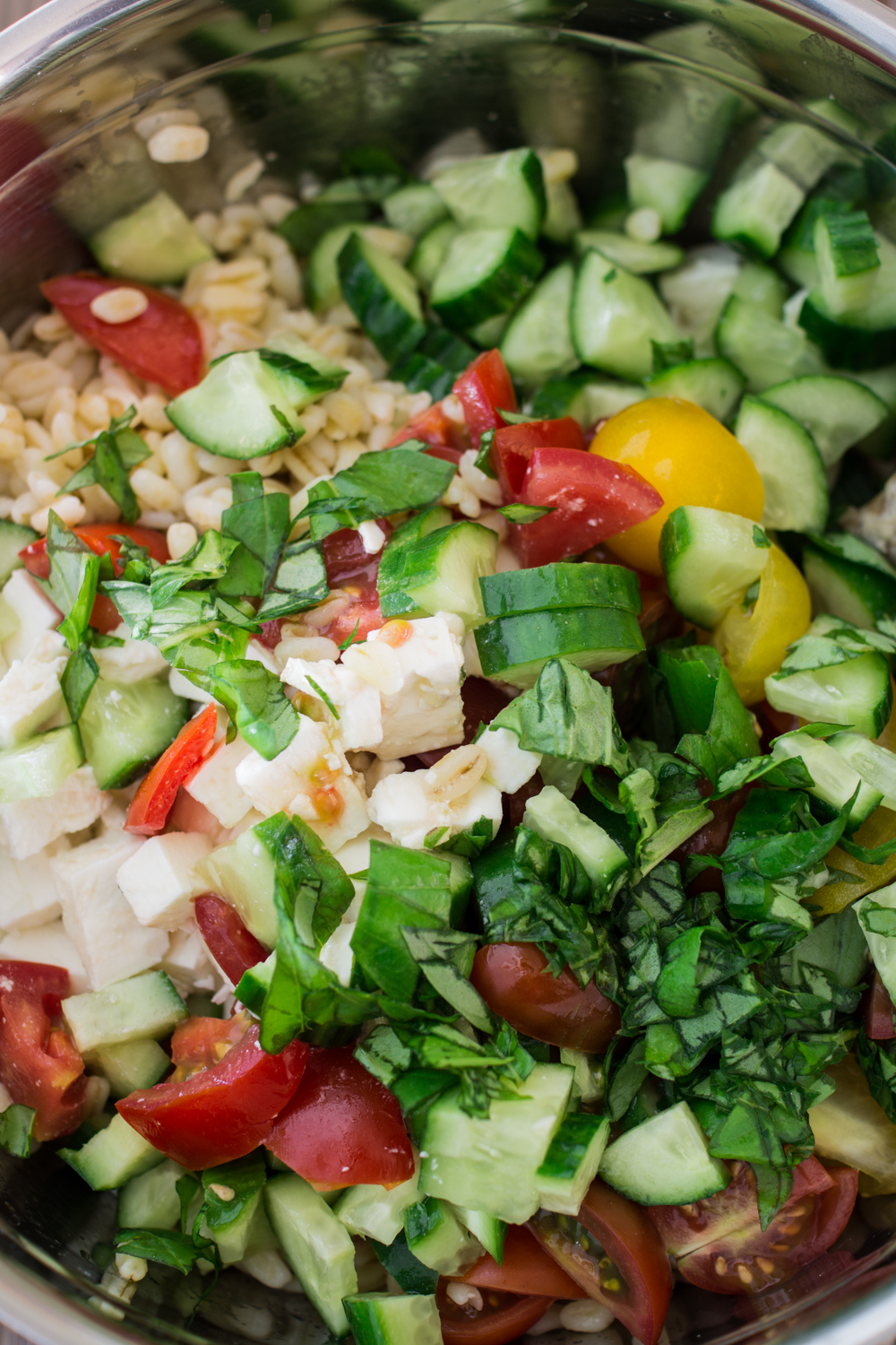 Zutaten für griechischen Ebly-Salat 