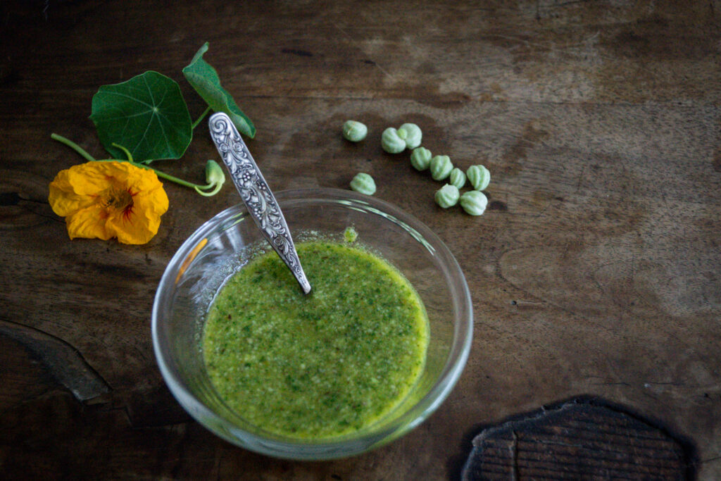 Kapuzinerkresse Pesto einfaches Rezept LieberBacken
