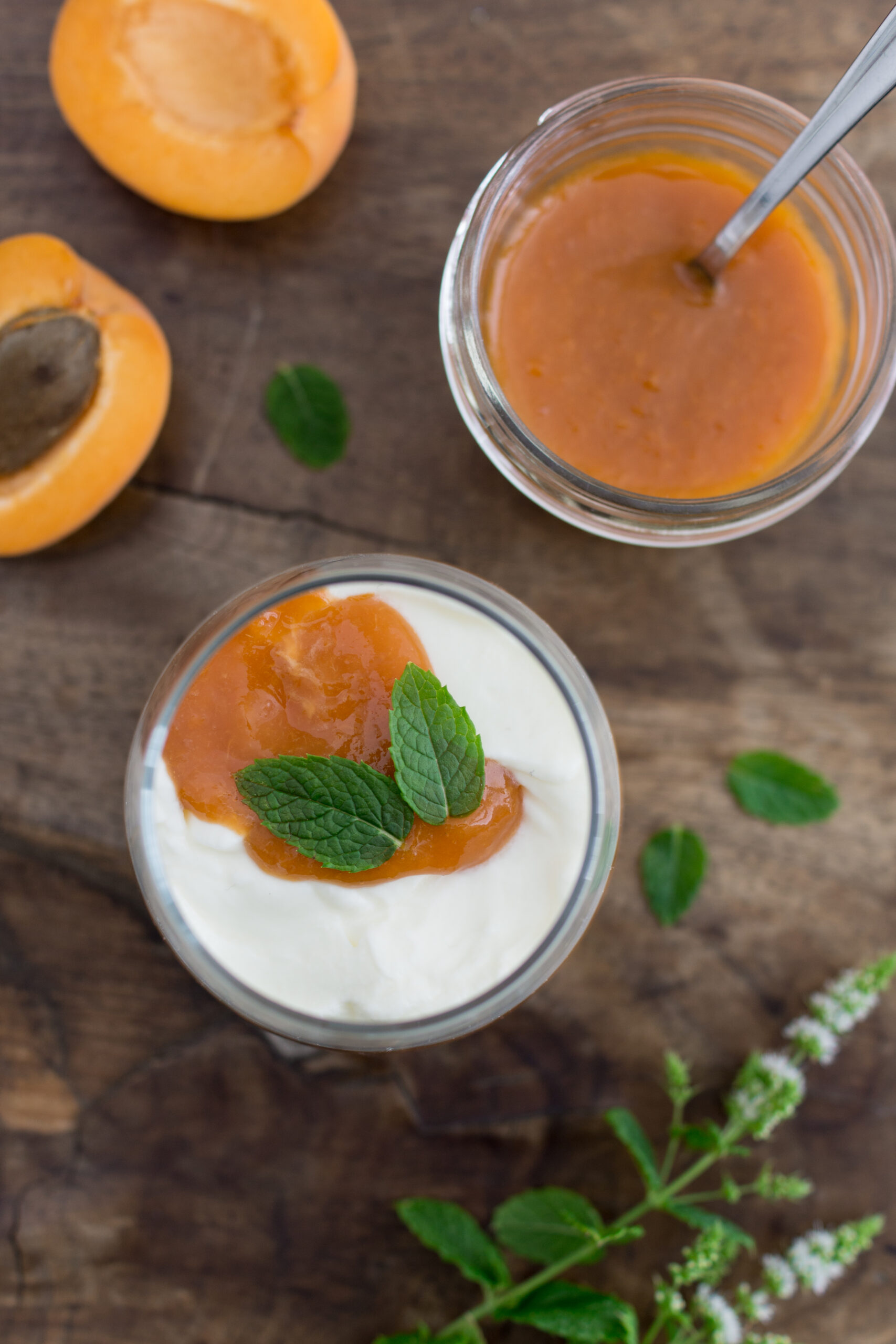 Fruchtmus selber machen | Marillenmus bzw. Aprikosenmus für ein Schichtdessert