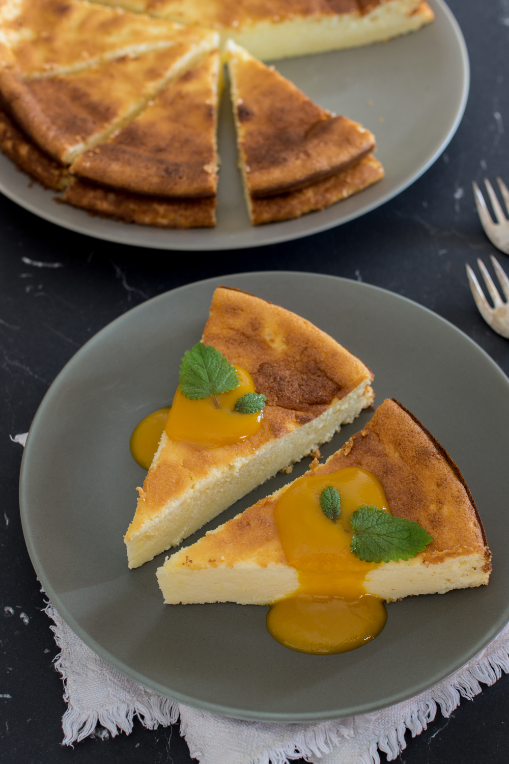 Schneller und leichter Kuchen für den Sommer: Ricottakuchen mit Zitronen