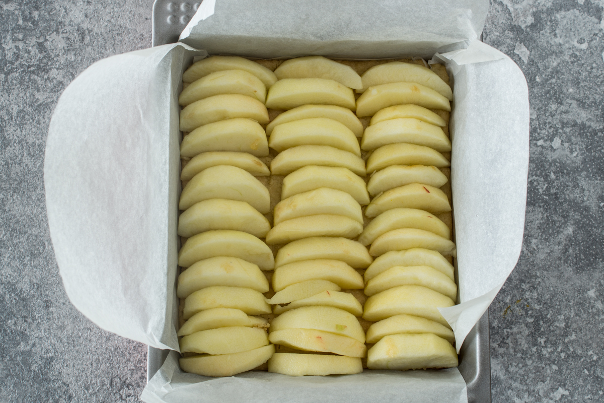 Apfel-Cheesecake - Einfaches Rezept für Streuselkuchen