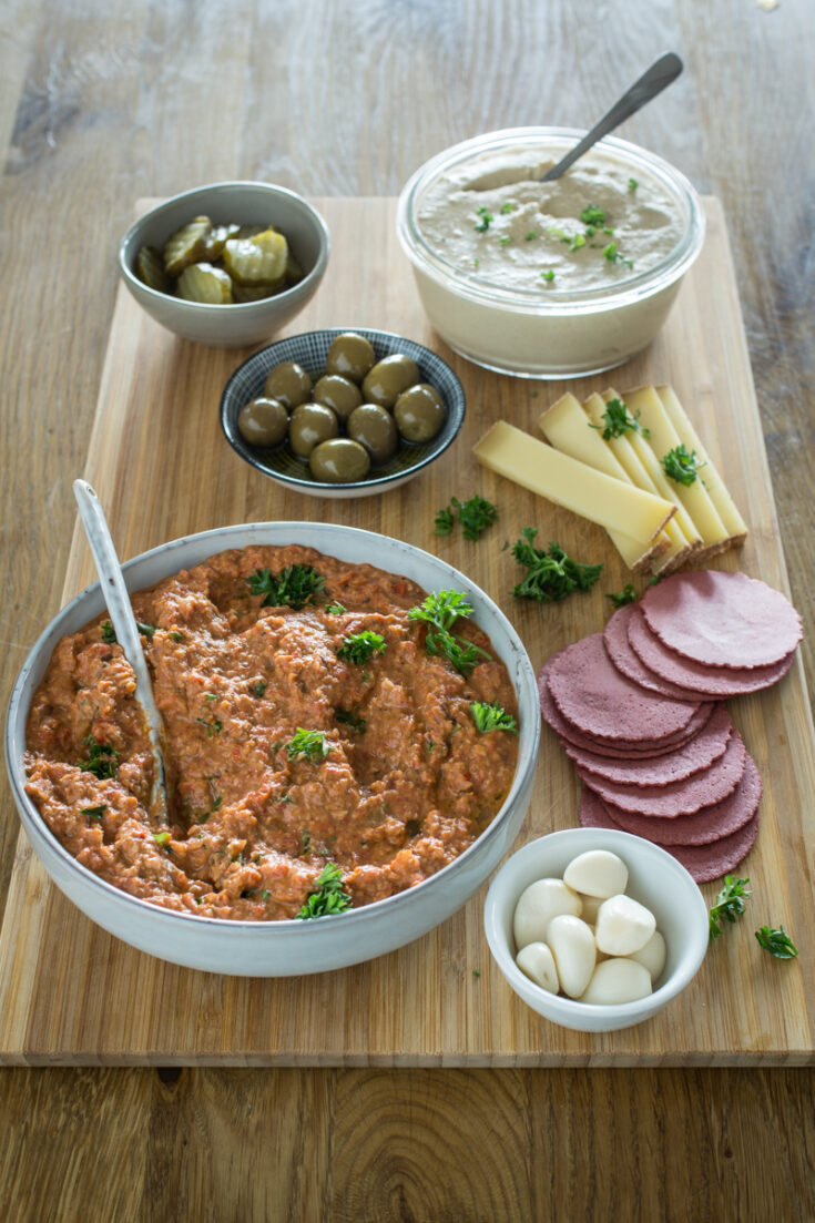 Dip-Platte zum Snacken - Ideal für Gäste #Fingerfood