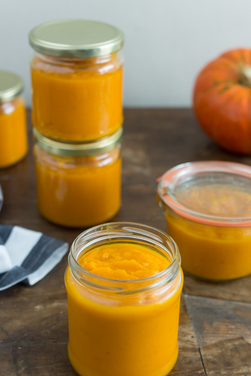 Kürbismus einkochen - einfaches Rezept