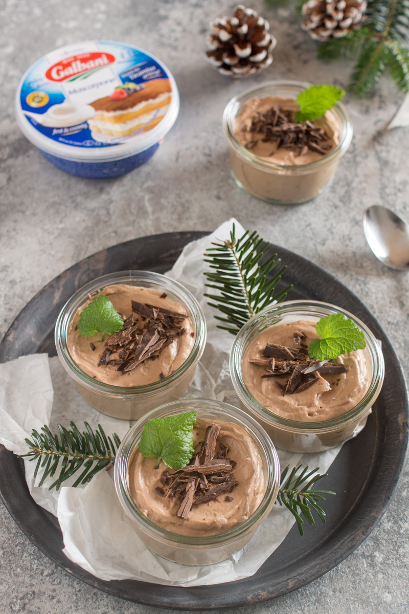 Schokomousse im Glas mit Mascarpone von Galbani